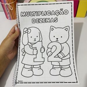 2 em 1 Apostilas de multiplicação - tema Bobbie gods para impressão