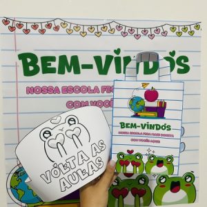 Painel de Boas-Vindas – Tema Super Colorido para impressão