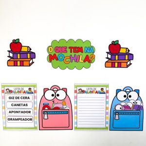 Dinâmica o que tem na mochila para impressão