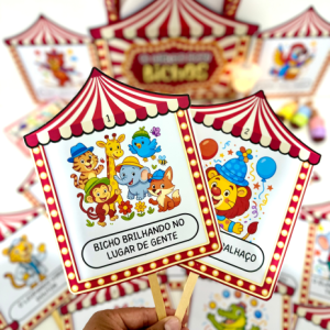 História Rimada na Sacola – O Circo dos Bichos para impressão