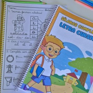 Atividades Sílabas Complexas – Letra Cursiva para impressão