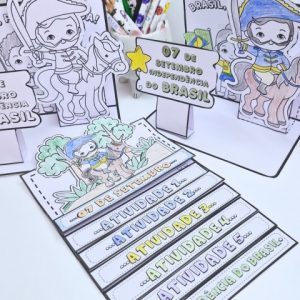 Flipbook e Cenário 7 de Setembro – Independência do Brasil para impressão