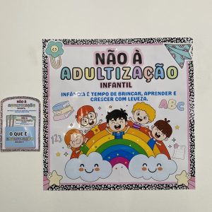 Painel adultização infantil para impressão