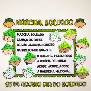 Cartaz Marcha Soldado para impressão
