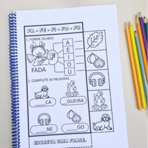 Apostila Treinando Sílabas – Sílabas Simples para impressão