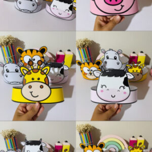 Coroa Animais Fofos para impressão