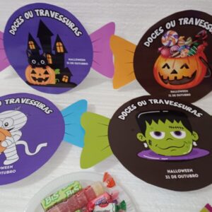 Doces ou Travessuras para impressão