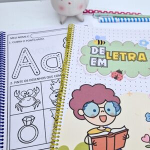 Caderno de letra em letra 52 páginas para impressão