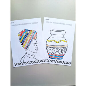 Atividades pintura com cotonete versão 2- consciência negra para impressão