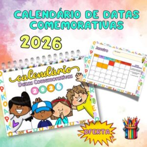 Calendário de Datas Comemorativas de 2026 para impressão