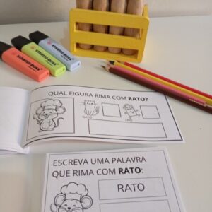 Carnê das Rimas + Caixinha das Rimas para impressão