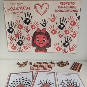 Painéis Consciência Negra + Cartãozinho + Atividade Interativa para impressão