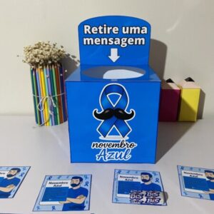 Caixa Novembro Azul para impressão