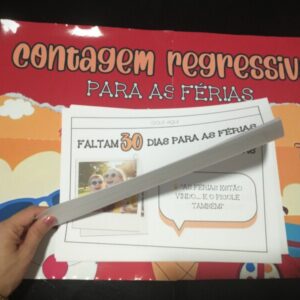 Painel Contagem Regressiva -30 dias para as férias para impressão