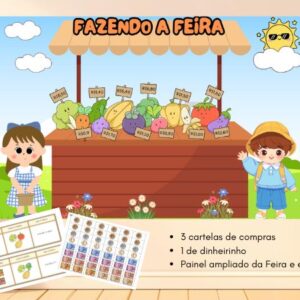 Atividade Sistema Monetário Fazendo a Feira Legumes e Frutas para impressão