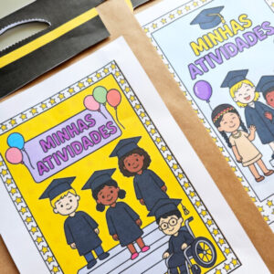 Capas de atividades fim de ano Natal e Formatura para impressão