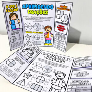 Lapbook Aprendendo Frações para impressão