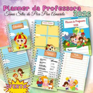 Planner da Professora 2026 Sítio do pica-pau amarelo para impressão