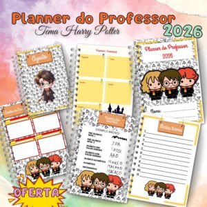 Planner da Professora 2026 Harry Potter para impressão