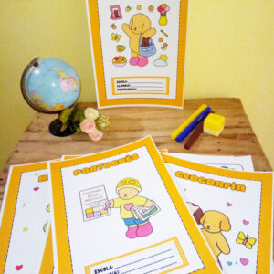 Capas de Caderno- volta às aulas para impressão
