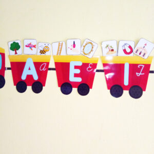 Trem das Vogais para impressão