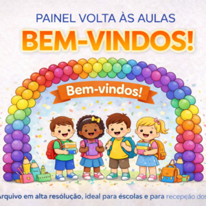 Painel volta às aulas versão 1 alunos para impressão