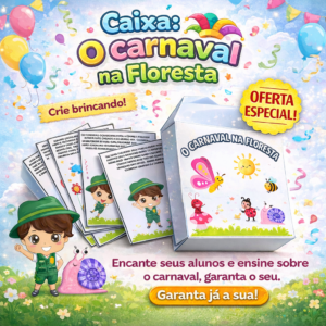Caixa carnaval na floresta para impressão
