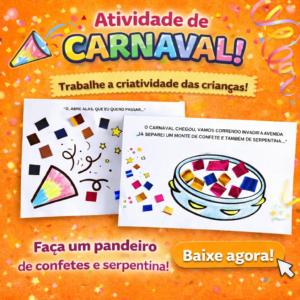 Atividade Pandeiro e confete para impressão