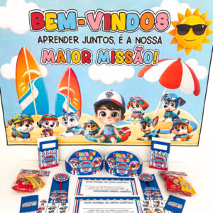 Kit Volta às Aulas – Patrulha Canina Pool Party para impressão