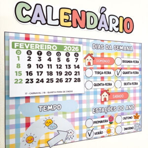 Calendário 2026 sala de aula para impressão