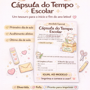 Atividade Especial – Minha Cápsula do Tempo Escolar para impressão