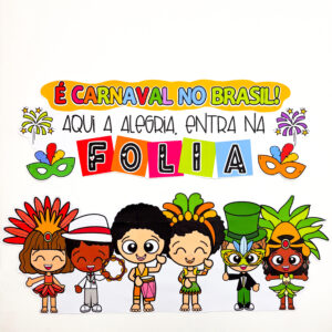 Painel Carnaval no Brasil para impressão