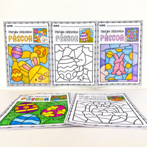 Pintura orientada de Páscoa para impressão