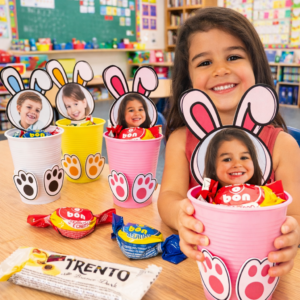 Decoração Copinhos de páscoa para impressão