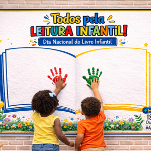 Painel Dia Nacional do Livro Infantil – Atividade com as Mãozinhas para impressão