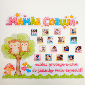 Painel Mamãe Coruja para impressão