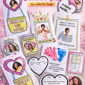 KIT ATIVIDADES E LEMBRANCINHAS DIA DAS MÃES para impressão