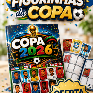 Álbum da Copa 2026 -150 figurinhas para impressão