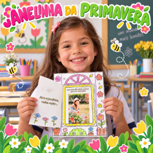 Atividade Janelinha da Primavera para impressão