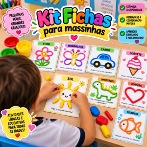 Kit Fichas para massinhas de modelar para impressão